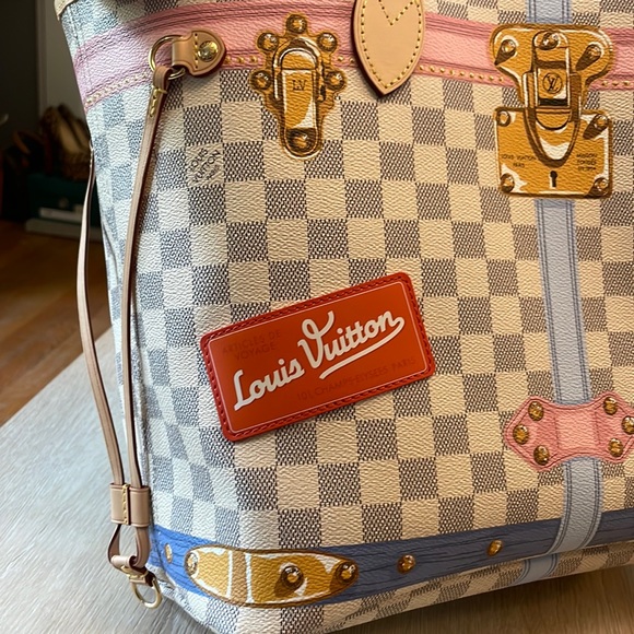 Louis Vuitton Damier Azur Summer Trunks & Bags Neverfull MM🌟LE🌟PRISTINE🌟 - Picture 10 of 15